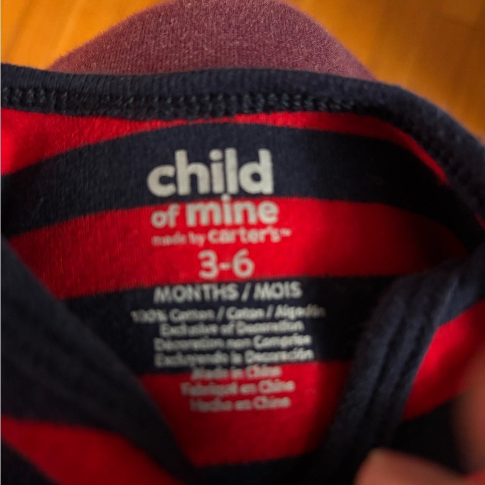 Carter's Red & Navy 'Little Rookie' Striped - Picture 3 of 3